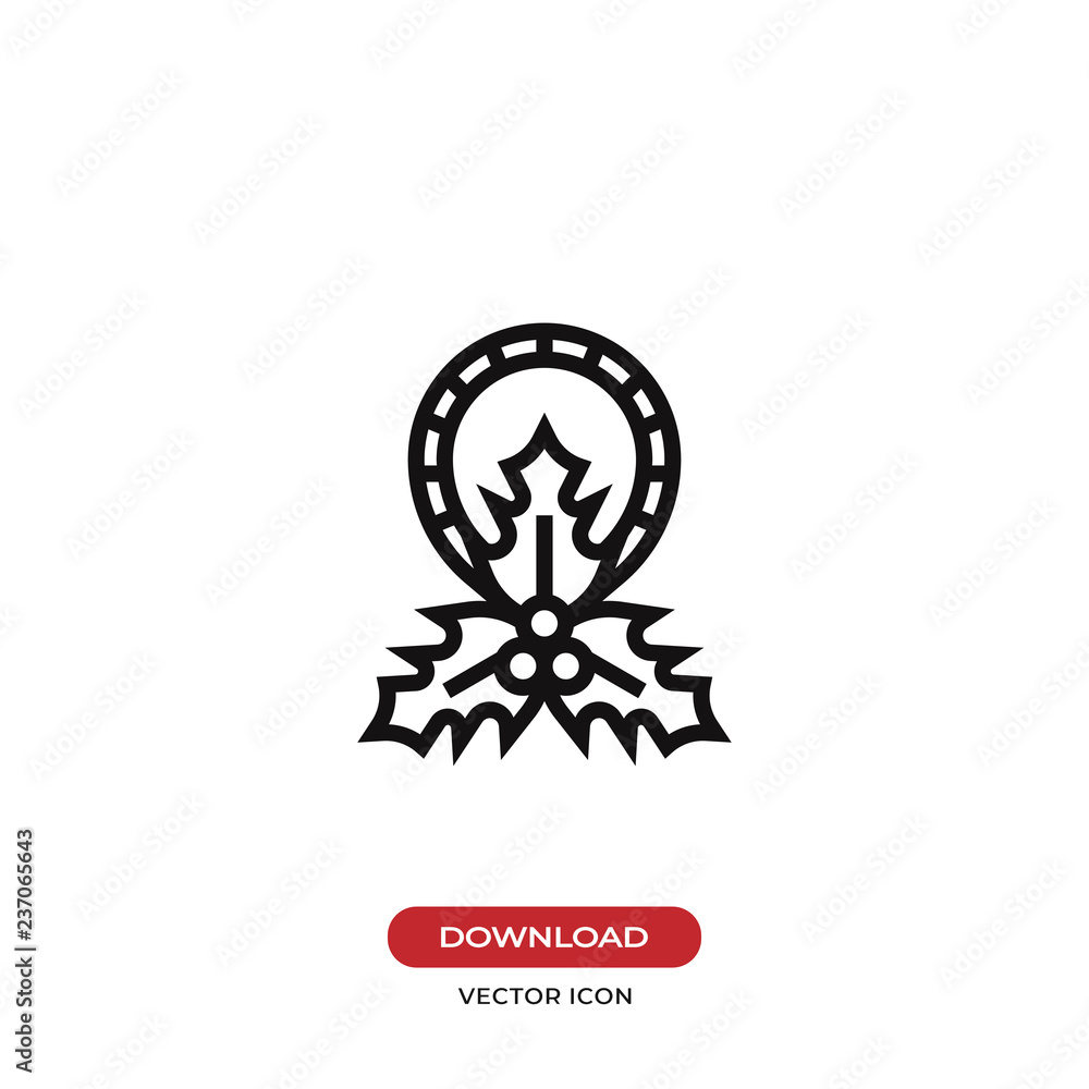 Mistletoe vector icon Mistletoe vector icon