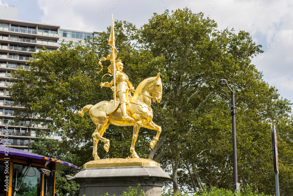 Philadelphia, Pennsylvania. Equestrian statue of Joan of Arc (Jeanne d