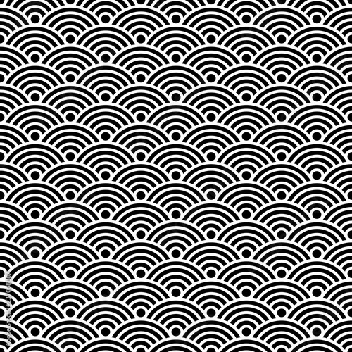 Asian background Wave seaml...