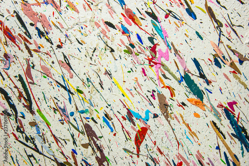 colorfull wild painting closeup