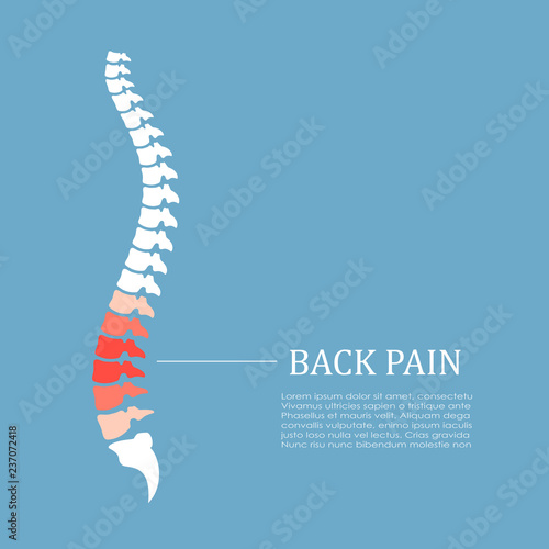 Back pain vector icon