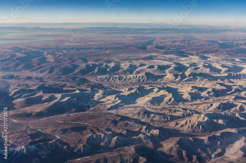 Aerial view of the Altai Mountains, Kazakhstan