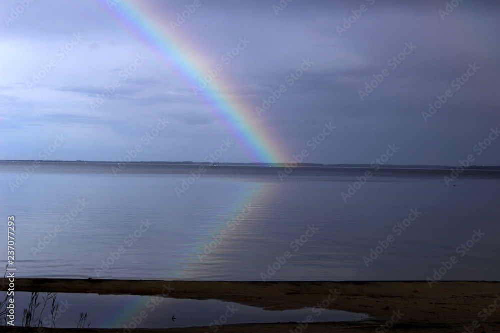 Biscarrosse - Arc en ciel sur le Lac Sanguinet