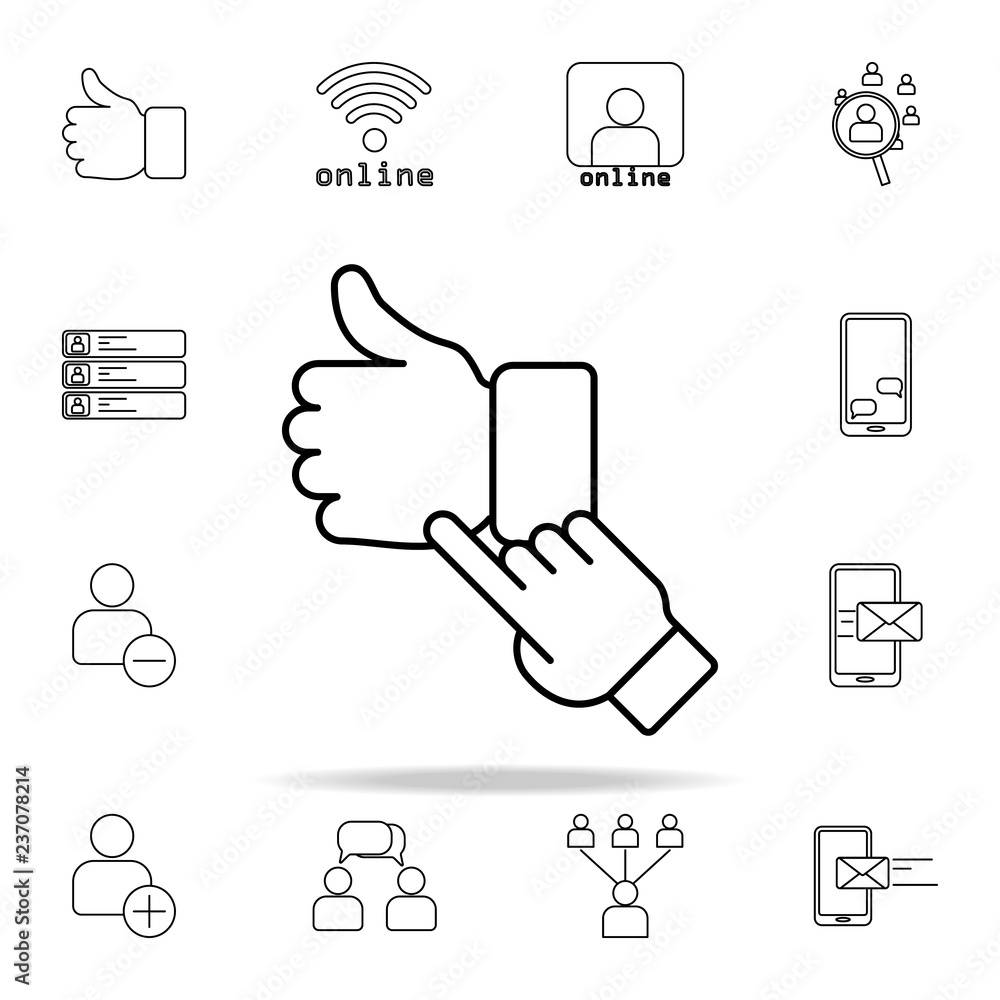 like sign and finger icon. sosial media network icons universal set for web and mobile like sign and finger icon. sosial media network icons universal set for web and mobile