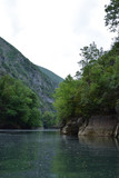Treska river in Matka canyon. Skopje, Macedonia.