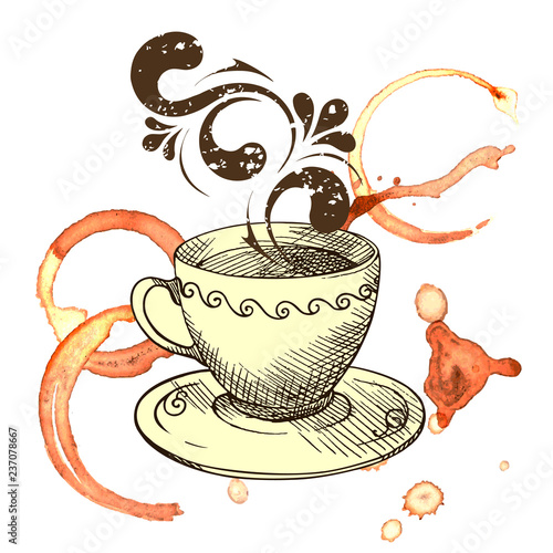 A cup of fragrant coffee