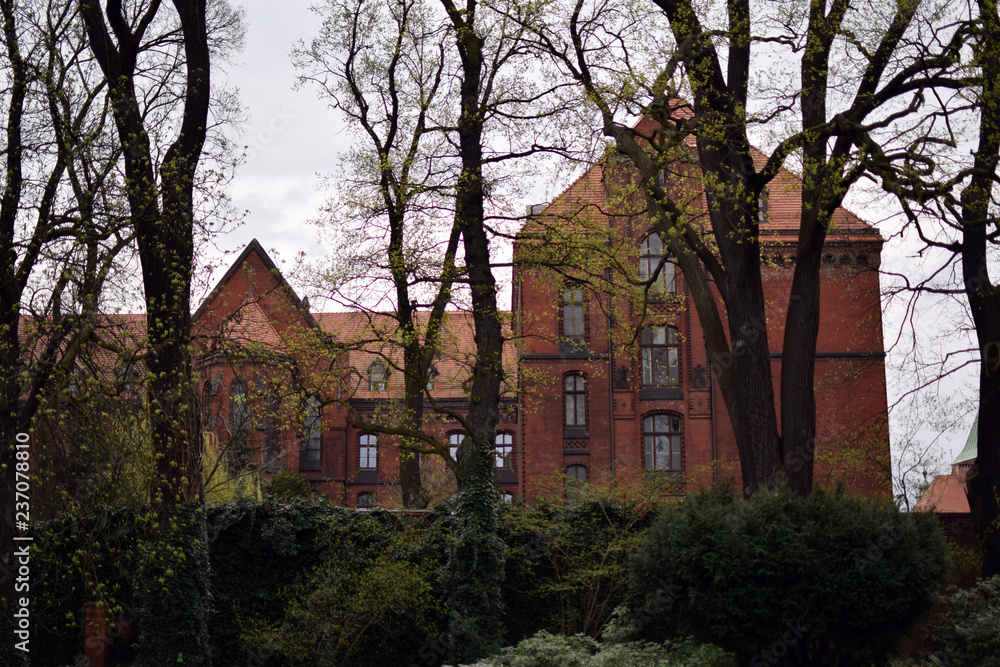 Theological seminary in Wroclaw city. Ostrow Tumski, Wroclaw, Poland. Theological seminary in Wroclaw city. Ostrow Tumski, Wroclaw, Poland.