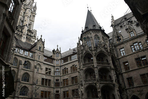 Munich town hall. Munchen Neues Rathaus. Munich, Germany.