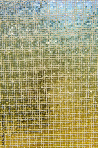 Gold surface tiles closeup
