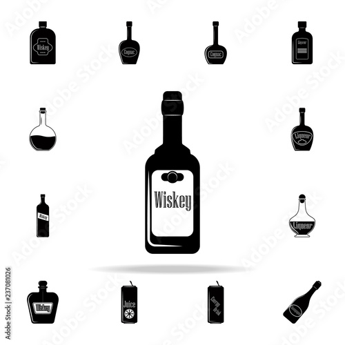 whiskey bottle icon. Drink icons universal set for web and mobile