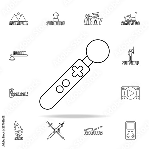 movie stick icon. gaming icons universal set for web and mobile