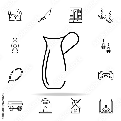 drink pot, flask icon. pakistan culture and landmarks icons universal set for web and mobile