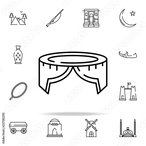 saraiki cap icon. pakistan culture and landmarks icons universal set for web and mobile
