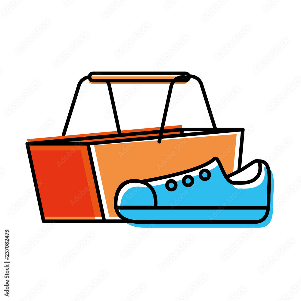 shopping basket with shoe tennis shopping basket with shoe tennis