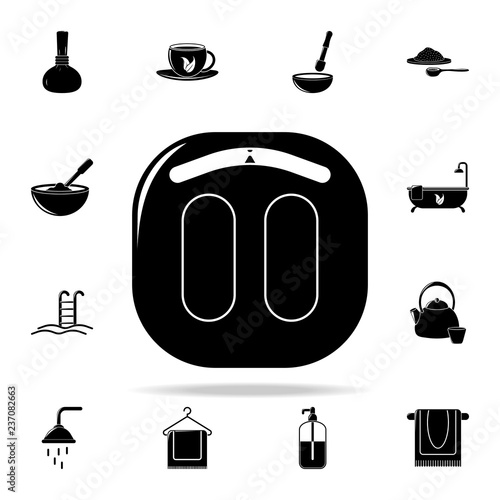 scales illustration icon. Spa icons universal set for web and mobile