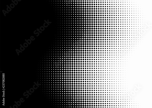 Screentone Graphics_Halftone Gradation_Black Dots  photo