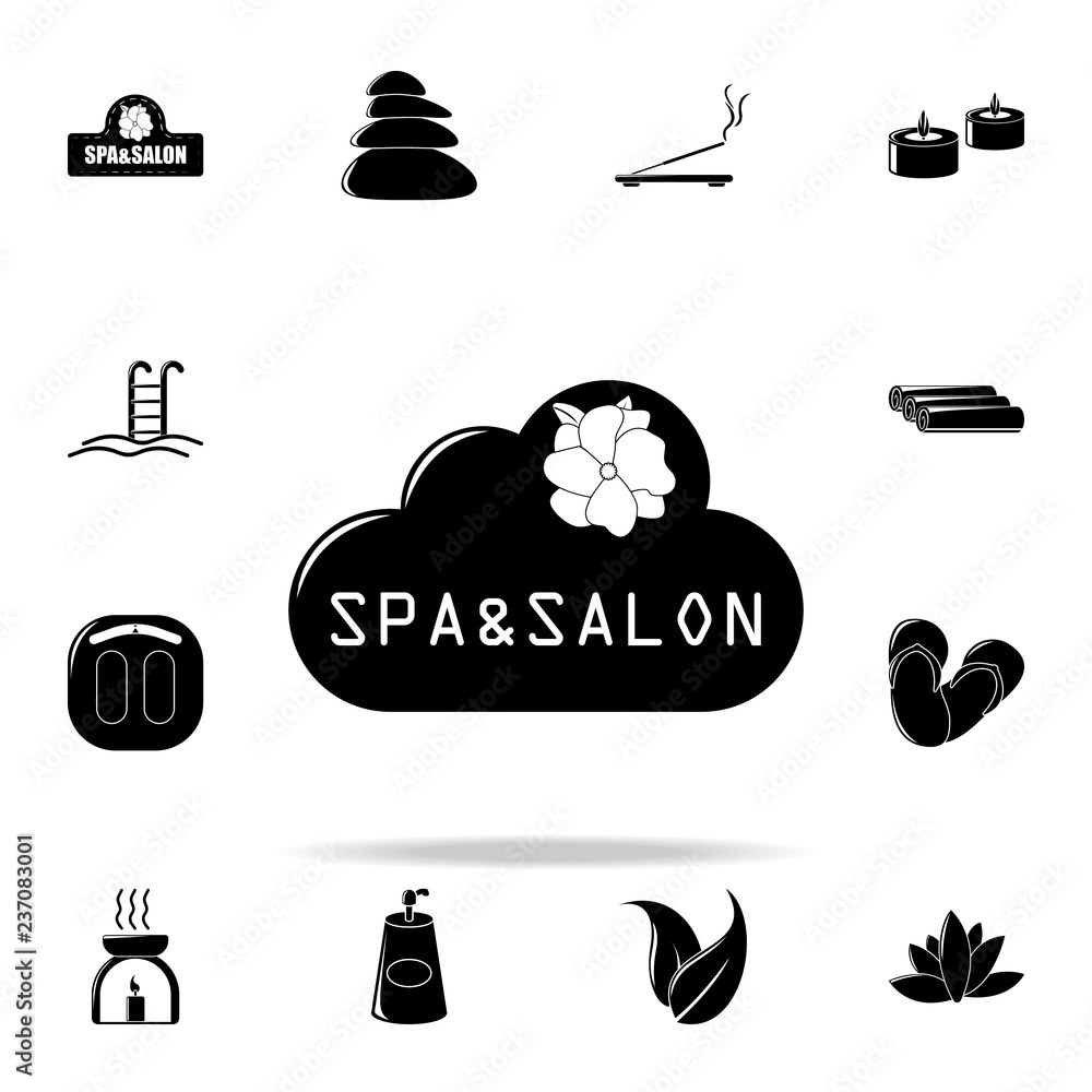 spa salon logo illustration icon. Spa icons universal set for web and mobile