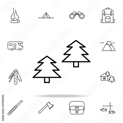 forest line icon. camping icons universal set for web and mobile