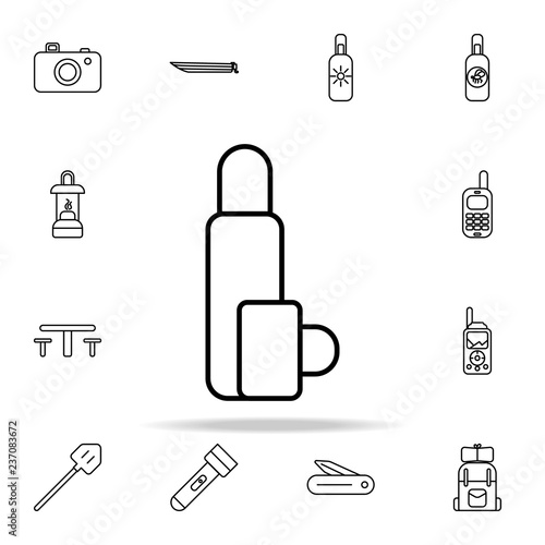 thermos line icon. camping icons universal set for web and mobile