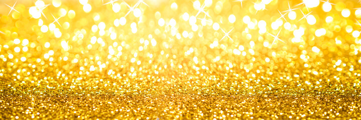 Golden Glitter Background