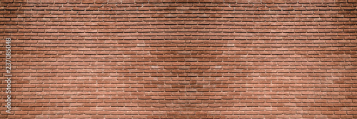 brick wall, wide panorama of masonry