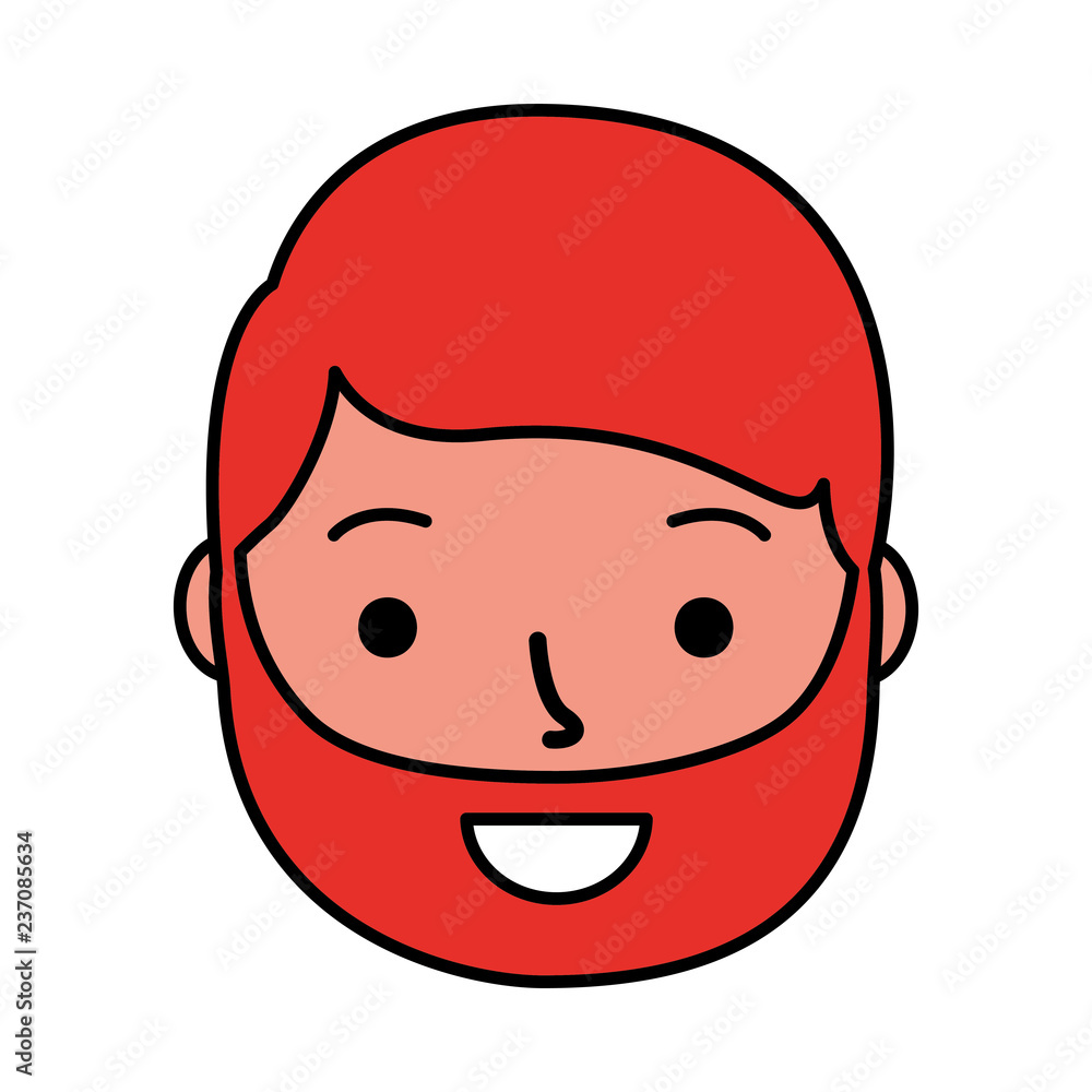 smiling man face cartoon white background smiling man face cartoon white background