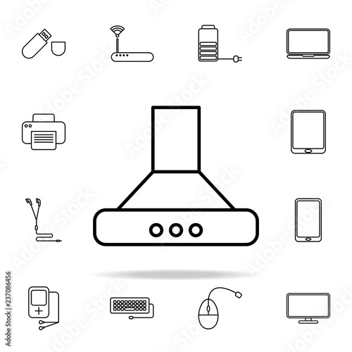 aspirator kitchen outline icon. Technology icons universal set for web and mobile