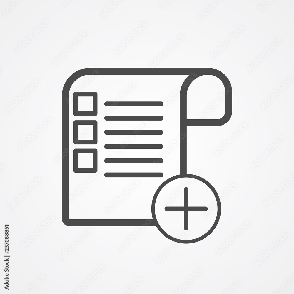 Checklist vector icon sign symbol Checklist vector icon sign symbol