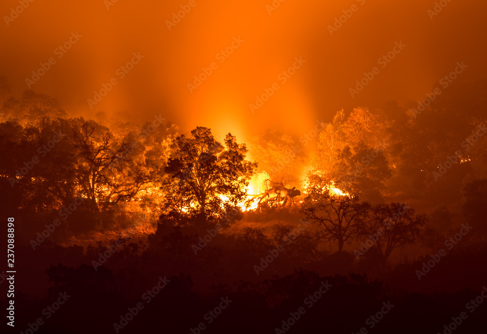 Fire in Sonoma Hills