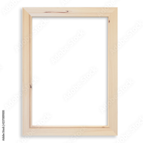 Frame wooden isolated