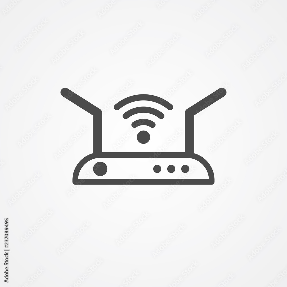 Router vector icon sign symbol Router vector icon sign symbol