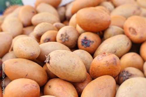 Sapodilla fruit at street food