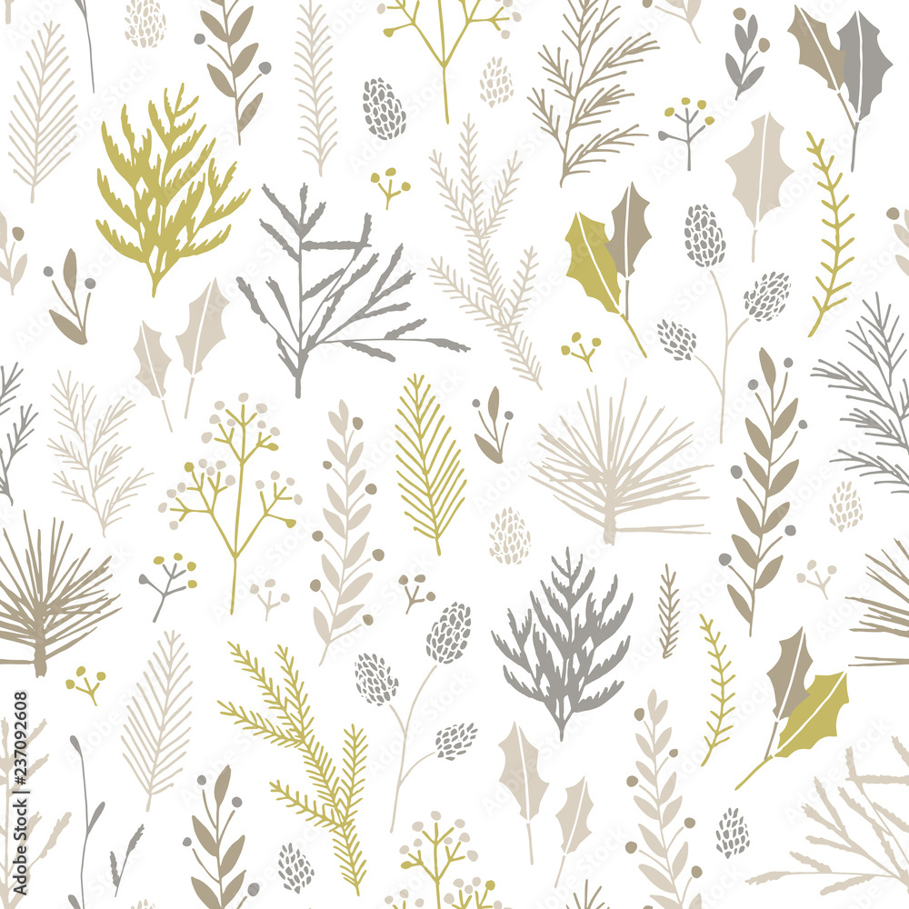 Seamless Christmas pattern. Seamless Christmas pattern.
