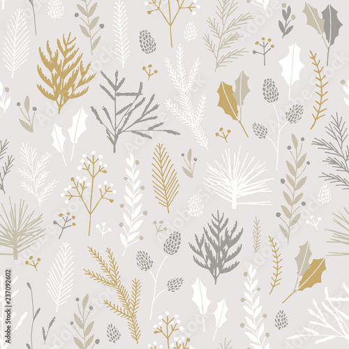 Seamless Christmas pattern.