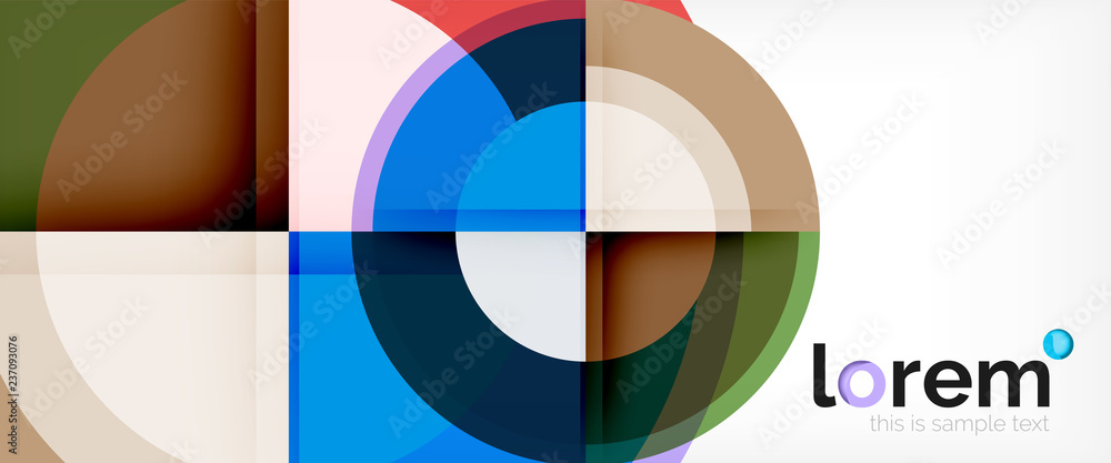 Multicolored round shapes abstract background Multicolored round shapes abstract background