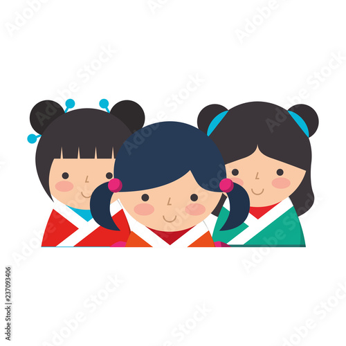 cute kokeshi dolls
