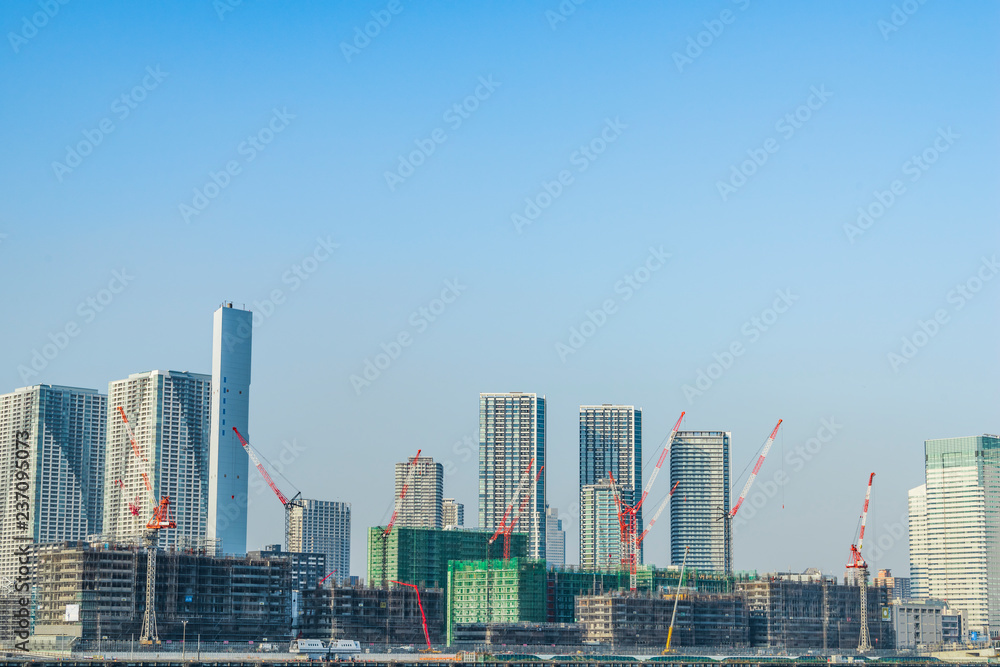 高層ビルの建設工事 Construction work of high-rise building 高層ビルの建設工事 Construction work of high-rise building