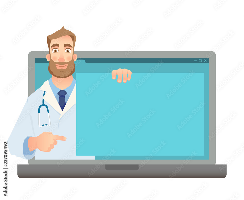 Online medicine concept Online medicine concept