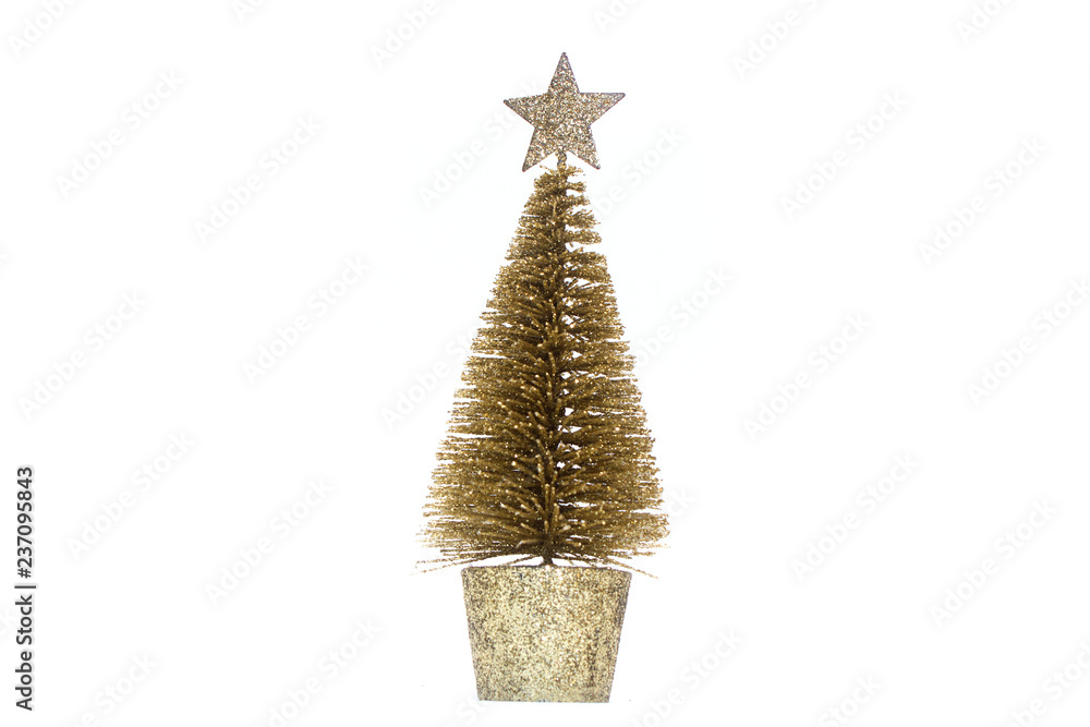 Christmas toy, Christmas tree. New Year. Isolated on white background, side view. Christmas toy, Christmas tree. New Year. Isolated on white background, side view.