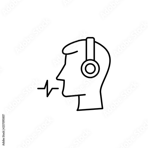 voice recorder icon. Element of video products outline icon for mobile concept and web apps. Thin line voice recorder icon can be used for web and mobile