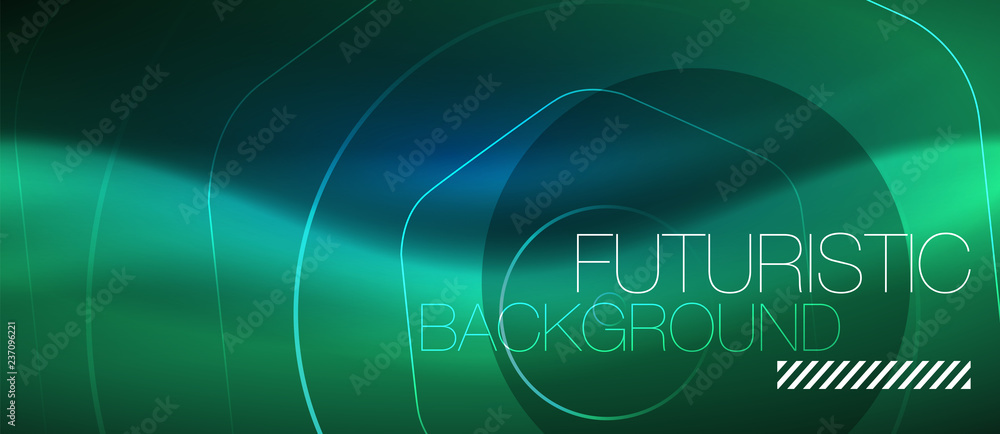Neon glowing lines, magic energy space blue light concept, abstract background wallpaper design Neon glowing lines, magic energy space blue light concept, abstract background wallpaper design