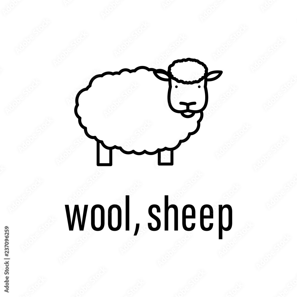 wool, sheep icon. Element of raw material with description icon for mobile concept and web apps. Outline wool, sheep icon can be used for web and mobile wool, sheep icon. Element of raw material with description icon for mobile concept and web apps. Outline wool, sheep icon can be used for web and mobile