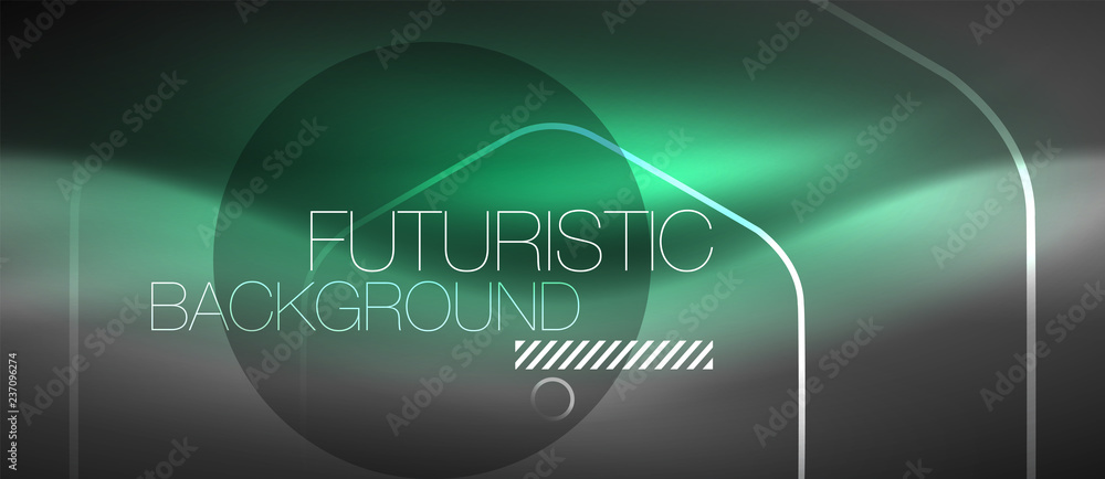 Black and glowing color lines neon design, magin techno template background Black and glowing color lines neon design, magin techno template background