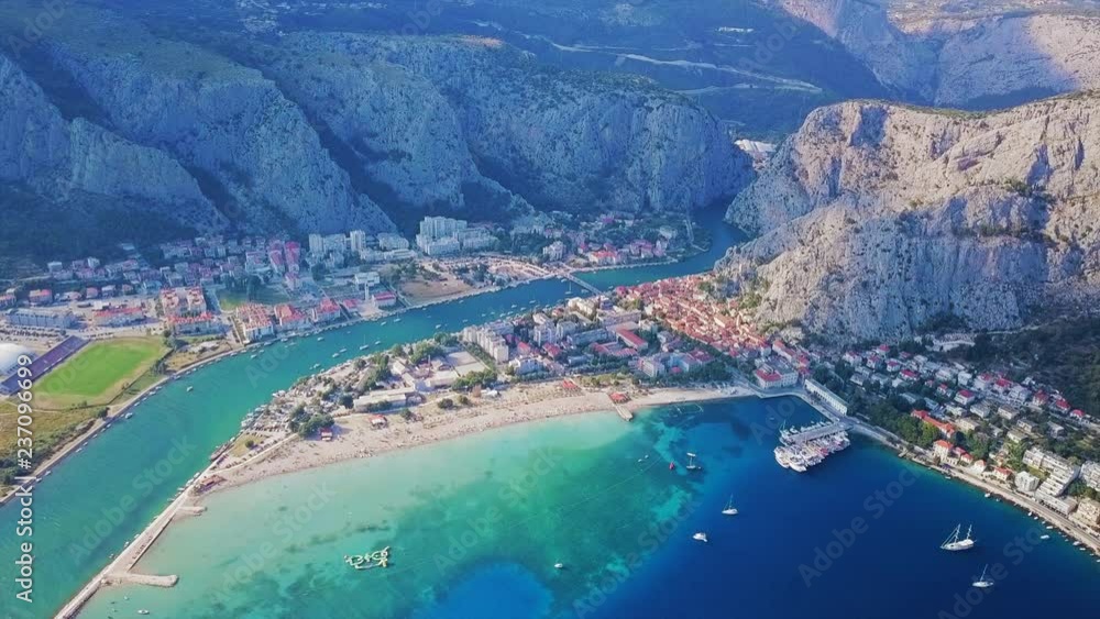 Aerial View Omis Town & Landscape Aerial View Omis Town & Landscape