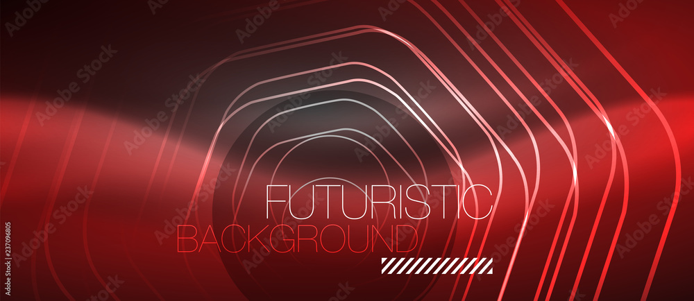 Black and glowing color lines neon design, magin techno template background Black and glowing color lines neon design, magin techno template background