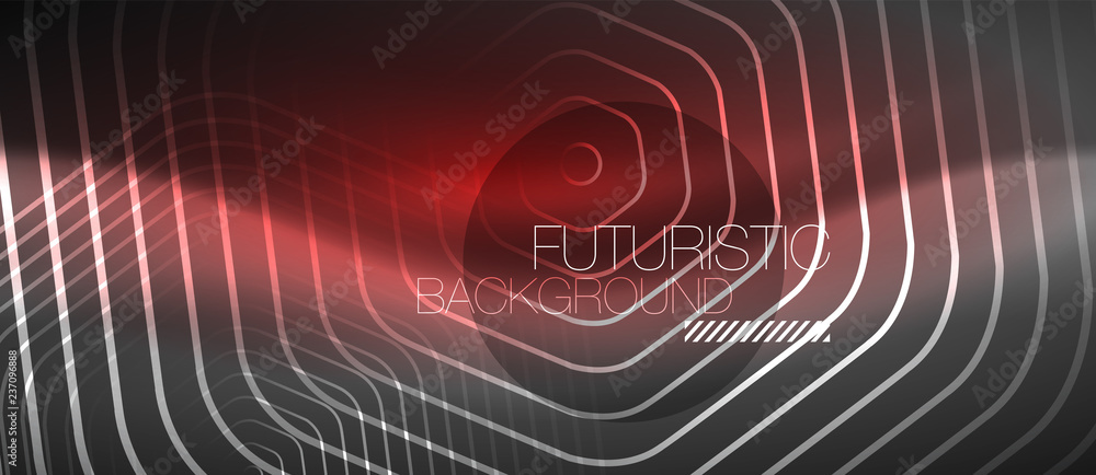Black and glowing color lines neon design, magin techno template background Black and glowing color lines neon design, magin techno template background