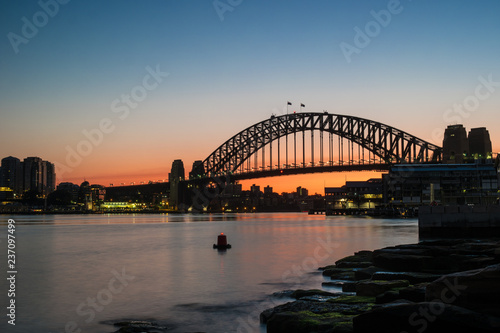 Dawn on Sydney Harbour