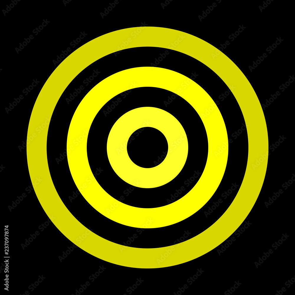 Target sign - yellow shades simple transparent, isolated - vector Target sign - yellow shades simple transparent, isolated - vector