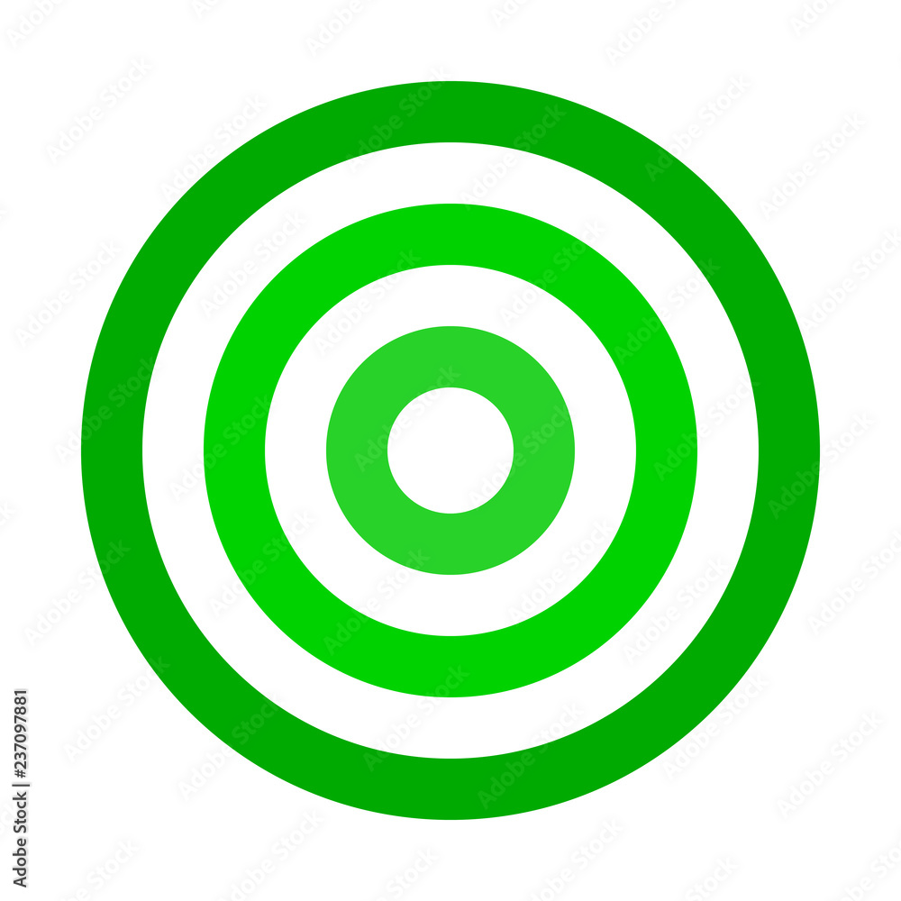 Target sign - green shades simple transparent, isolated - vector Target sign - green shades simple transparent, isolated - vector