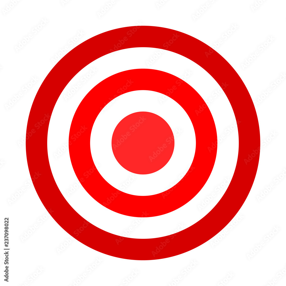 Target sign - red shades simple transparent, isolated - vector Target sign - red shades simple transparent, isolated - vector